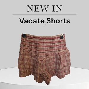 Women's Plaid Shorts - Red NWT